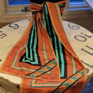 Kenzo Silk Striped Scarf
